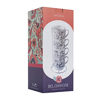 Набір чашок Blossom 4шт 345мл на металевій стійці B248-E0190 LIMITED EDITION, фото 7