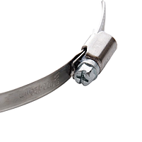 Хомут черв'ячний нержавіюча сталь 12-20мм W2 50 шт/уп APRO, фото 2