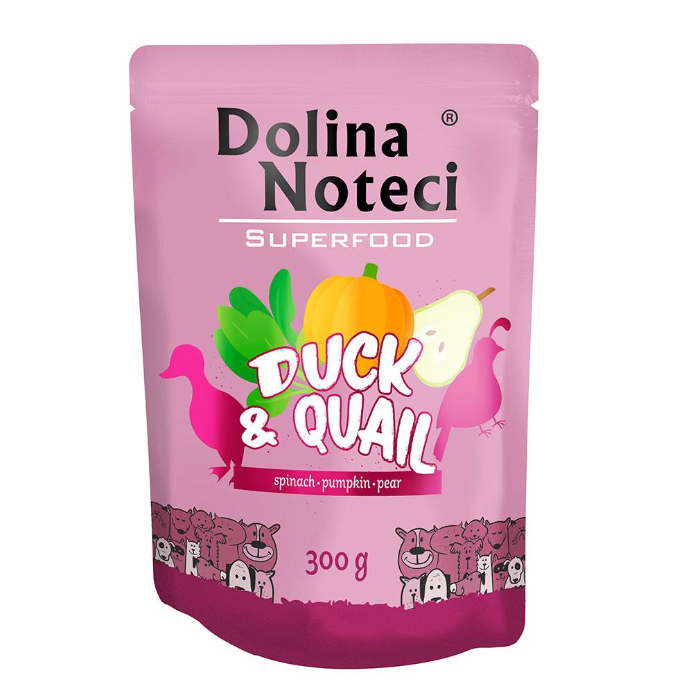 Пауч, влажный корм для взрослых собак с уткой и перепелкой, Dolina Noteci Superfood 400 г