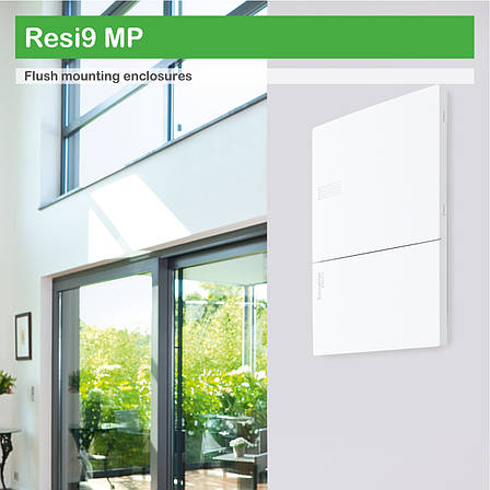 MIP22118T Щит вбудований Resi9 Mini Pragma 18 модулів 1 ряд (1х18) білий димчасті дверцята Schneider Electric, фото 2