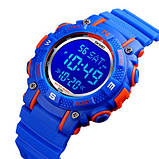 Дитячий ручний водонепроникний (50м) стильний годинник Skmei 1613BU Blue, фото 2