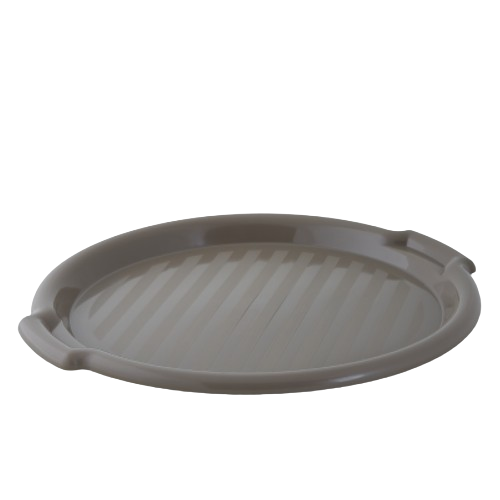 Таця кругла d38,85*2,45 см пластик какао 167098 Алеана, фото 1