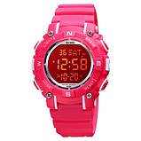 Дитячий ручний водонепроникний (50м) стильний годинник Skmei 1613PK Pink, фото 2