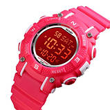 Дитячий ручний водонепроникний (50м) стильний годинник Skmei 1613PK Pink, фото 3