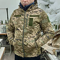 Куртка демисезонная Soft Shell пиксель влаго/ветрозащитная военная камуфлированная тактическая 56