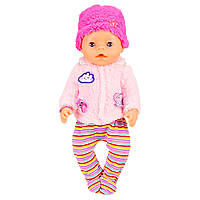Toys Детская кукла-пупс BL037 в зимней одежде, пустышка, горшок, бутылочка