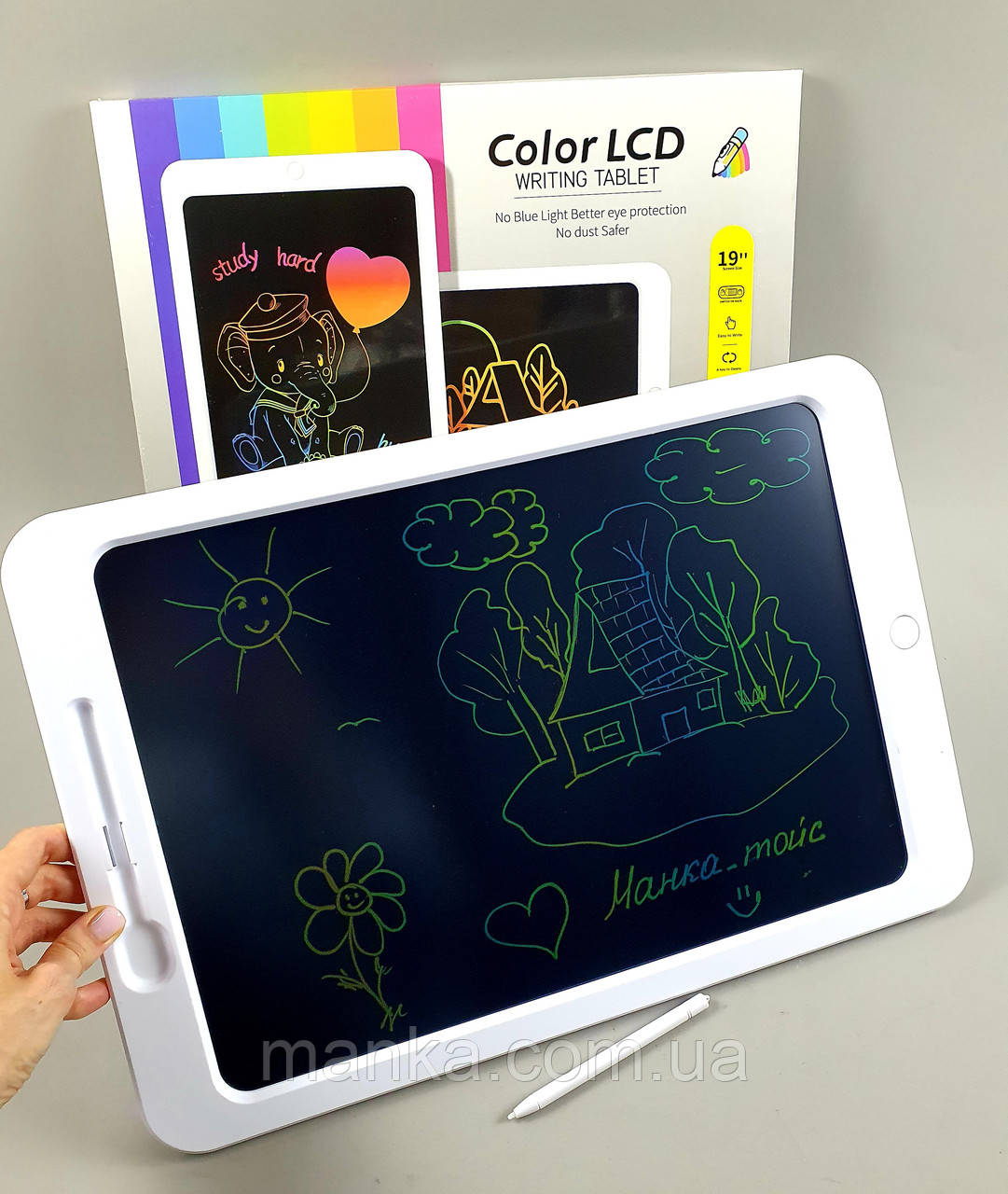 Дошка для малювання T 19 Планшет LCD дисплей, екран 19", в коробці, фото 1