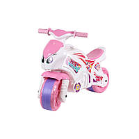 Toys Каталка-беговел "Мотоцикл" ТехноК 5798TXK Бело-розоввый