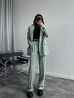 Жіночий брючний костюм-двійка піджак і брюки, фото 4