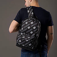 Рюкзак Under Armour принтований чорний місткий портфель в спортивному стилі