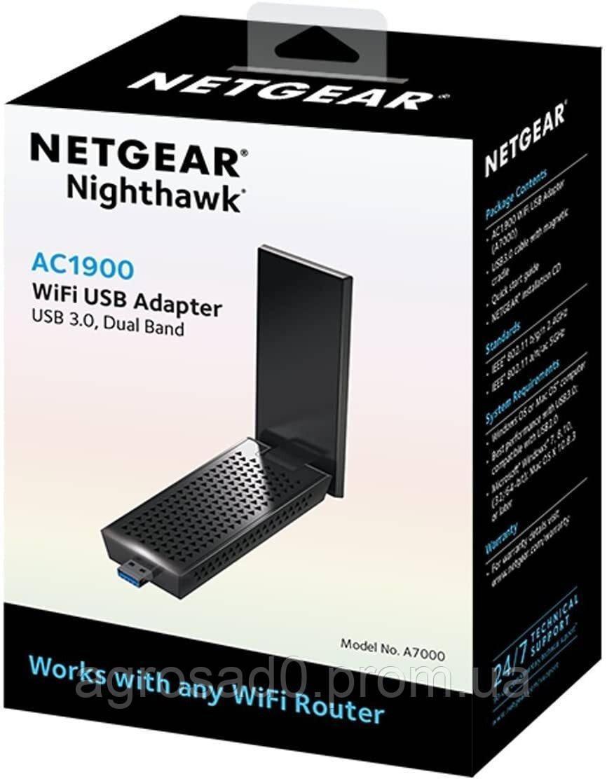 NETGEAR WiFi-адаптер A7000 Nighthawk AC1900, USB 3.0, зовнішн. ант. AGS - фото 5 - id-p2097755571