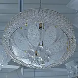 Стельова світлодіодна люстра для залу диммер колір білий RI6004-4+1 126W WH+WH, фото 2