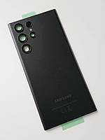 Задняя крышка Samsung Galaxy S22 Ultra 5G S908B со стеклом камеры, цвет - Черный