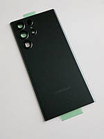 Задняя крышка Samsung Galaxy S22 Ultra 5G S908B со стеклом камеры, цвет - Зеленый