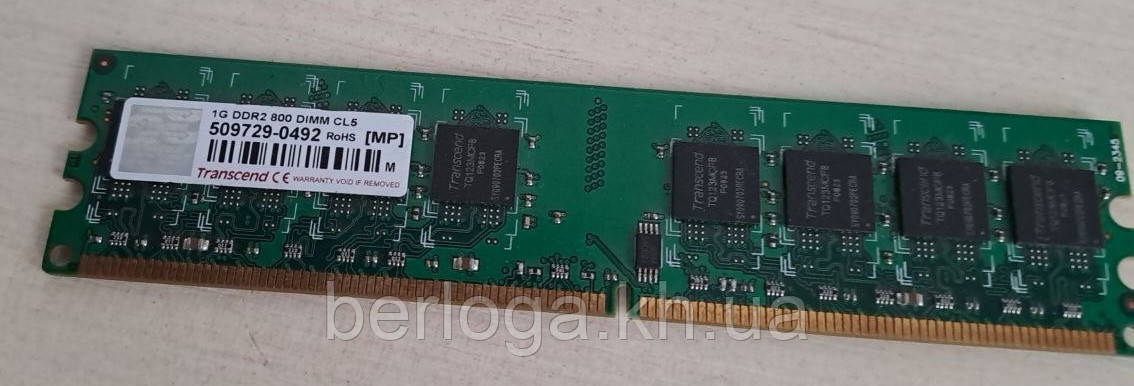 Пам'ять Transcend 1 GB DDR2 800 MHz (JM800QLU-1G) б/в