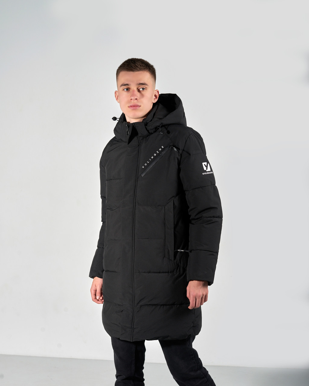 Чоловіча зимова куртка, чорного кольору. - фото 1 - id-p2097761543