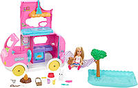 Ігровий набір Барбі лялька Челсі та пожежна машина Barbie Chelsea Fire Truck Vehicle Playset and Doll