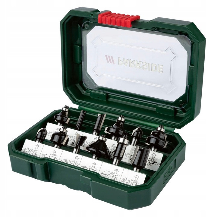 Набір фрез PARKSIDE PFB 12 A1 12 шт, фото 1