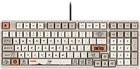 Akko Клавіатура механічна 3098S One Piece Calligraphy 98Key, CS Jelly White, USB-A, Hot-swappable, EN/UKR,