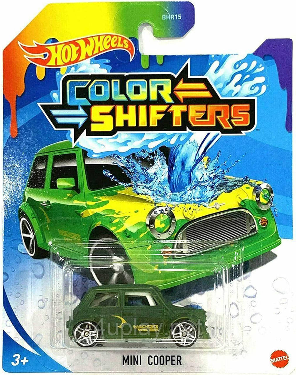 Hot Wheels Color Shifters Mini Cooper Машинка Хот Вілс, що змінює колір, Міні Купер