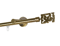 Карниз MStyle для штор металлический однорядный Антик Делия труба профильная 19 мм кронштейн цылиндр 160 см