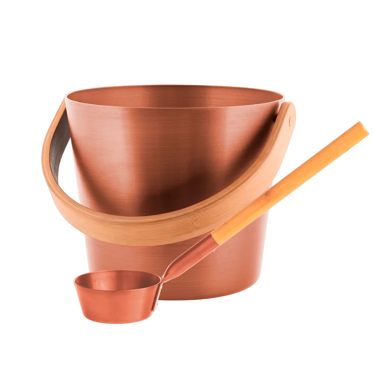 Комплект відро 5Л + черпак Rento, мідний, фото 1