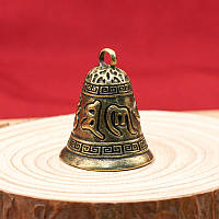 Латунный кулон Тибетский колокольчик с мантрой, автомобильный брелок фен шуй