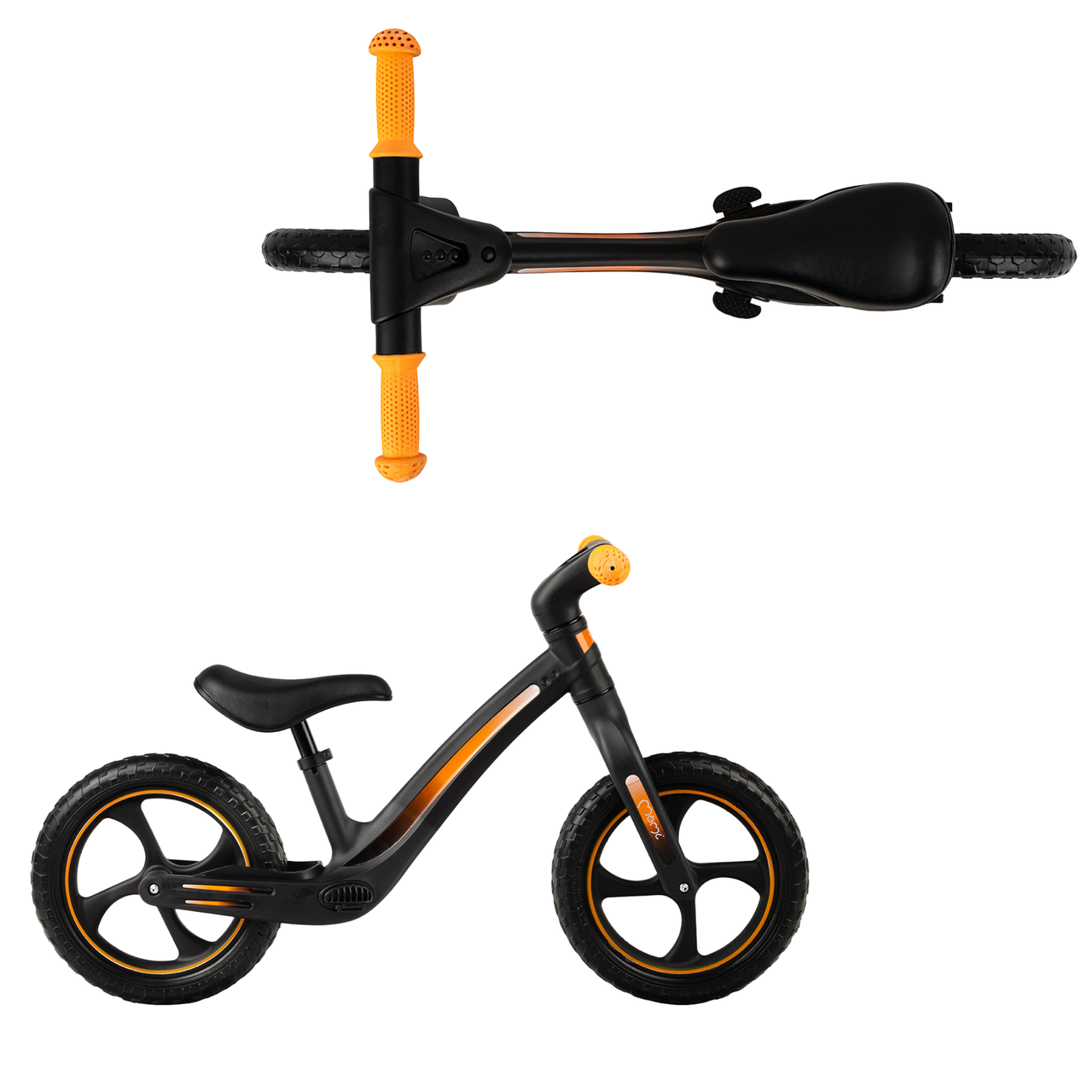 Велобег для малышей MoMi MIZO Black, Детский транспорт велокат для мальчика двухколесный, Беговел каталка - фото 9 - id-p2097767331