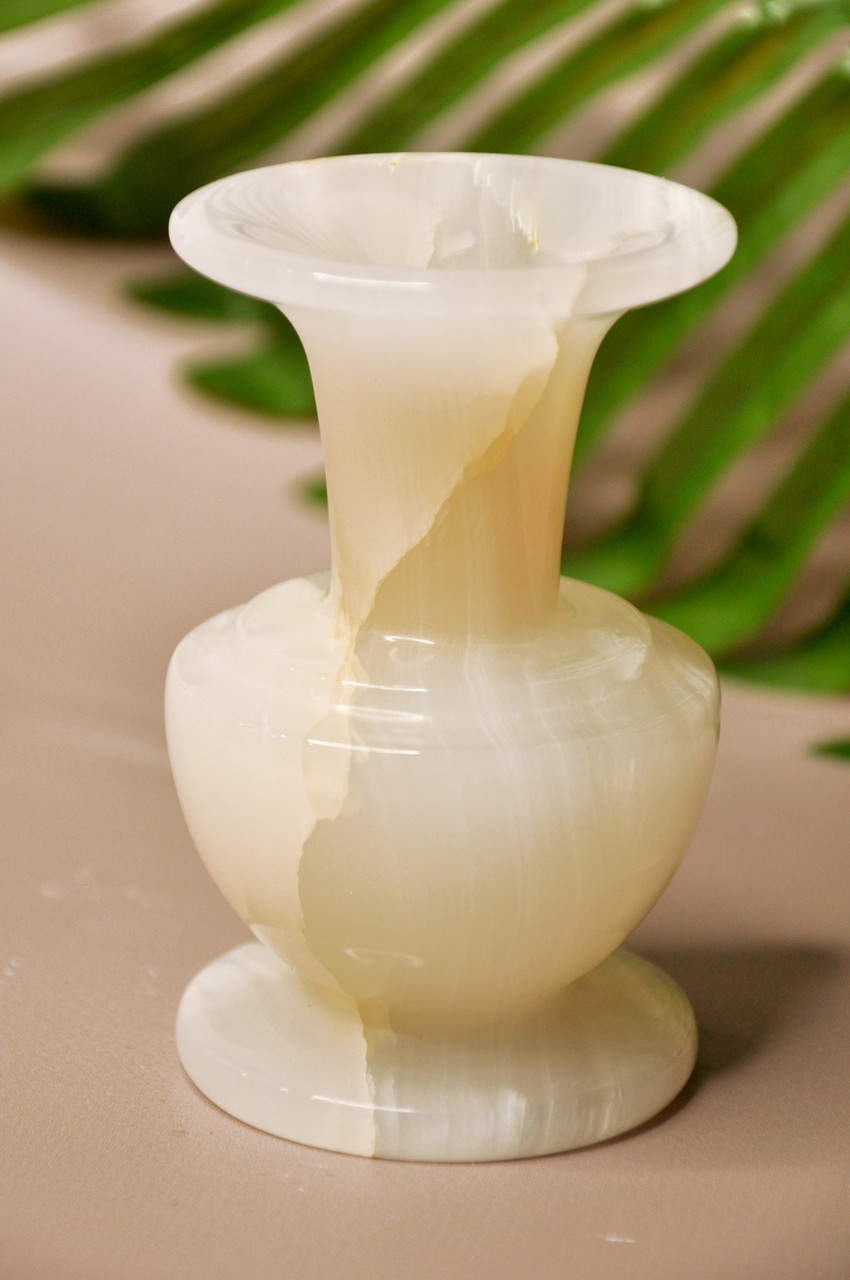 Свічник з натурального каменю онікс, 10 см (колір, як на фото), фото 1