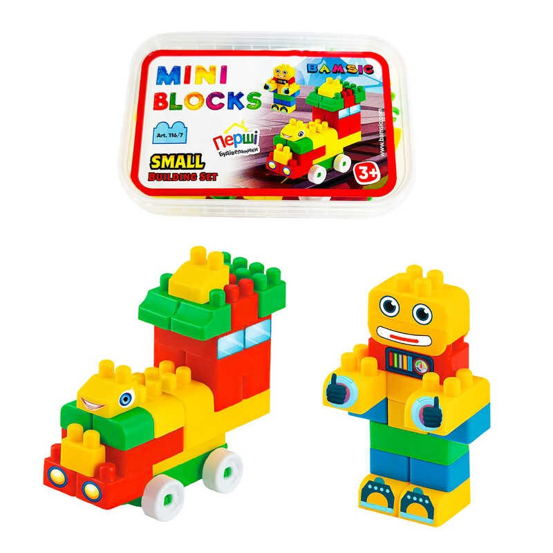 Конструктор "Mini Blocks №7" 50 деталей в коробочці 116/7 (28) "Bamsic"