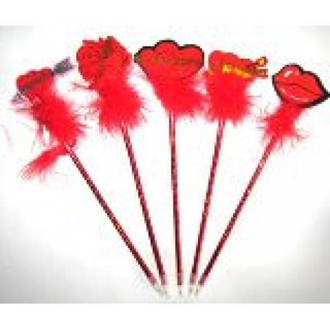 Ручка — іграшка No 301 ( Серце) усміхатися / ЯЛЮЛЮ ТЕБ'Я, фото 1