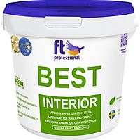 Латексная краска для стен стойка Ftpro BEST INTERIOR 1 л