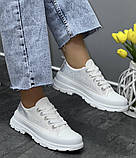 Жіночі кросівки зі стразами і білі (12017), фото 3