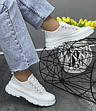 Жіночі кросівки зі стразами і білі (12017), фото 6