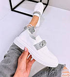 Лофери жіночі спортивні туфлі білі (125802), фото 6