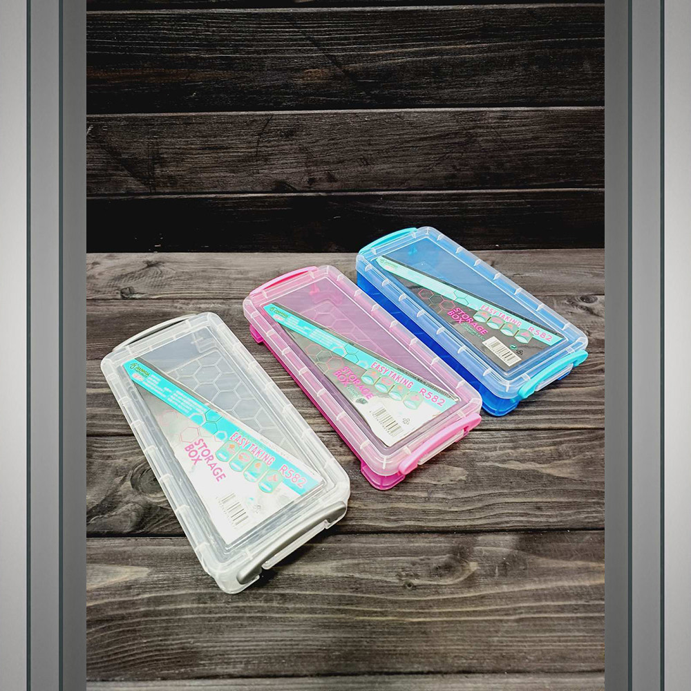 Контейнер пластиковий R-582 (кольори в асортименті, розмір 21х10х4 см), фото 1