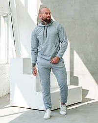 Легкий Чоловічий спортивний костюм сірий без логотипу