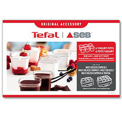 Набір баночок для йогуртниці Tefal (6 шт) XF100501, XF100032, XF100110