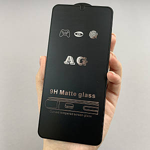Захисне скло Samsung Galaxy A24 4G (A245F) матове без відбитків скло на самсунг а24 4г чорне mtt