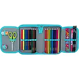 Пенал з наповненням Kite Shiny K22-622H-7, 1 відділення, 2 відвороти, фото 4