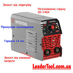 Апарат зварювальний, інверторний MMA-140А INTERTOOL DT-4001