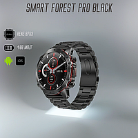 Smart Watch наручные Smart Forest Pro Black водонепроницаемые смарт часы Android iOS черные