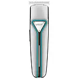 Якісна машинка-тример для стрижки волосся акумуляторна VGR V-008 3-разові насадки, фото 4