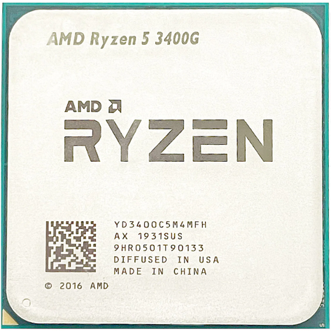 Процесор AMD Ryzen 5 3400G 3.7-4.2 GHz 65 W Radeon RX Vega 11 AM4 бв, фото 1