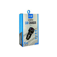 Зарядное в прикуриватель 2 USB Car Charger HZ HC7 3.1A 12/24V с индикатором напряжения 6873