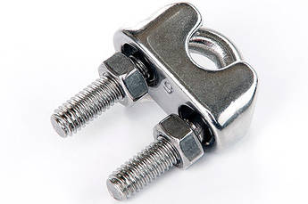 Затискач для троса 10 мм DIN 741 неіржавкий А2 (пачка, раза 5 шт.) APRO