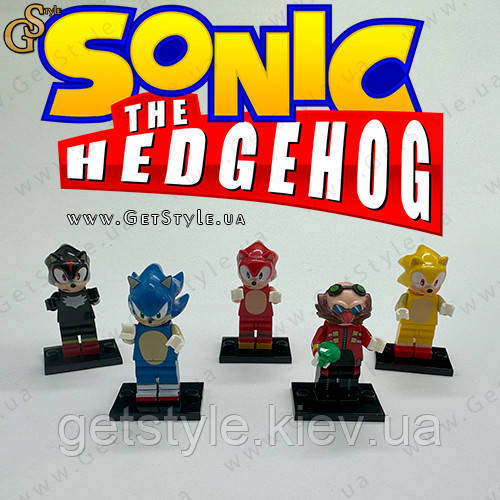 Набір фігурок Герої Сонік Sonic Heroes 5 шт., фото 1