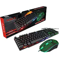 Комплект для геймеров клавиатура и мышка, Игровая клавиатура с rgb подсветкой, Игровые мыши и клавиатуры