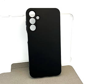 Чохол на Samsung A15, A155 накладка бампер Soft Case Full силіконовий чорний із мікрофіброю