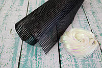 Пластикова канва 60х42см 4 каунт чорна